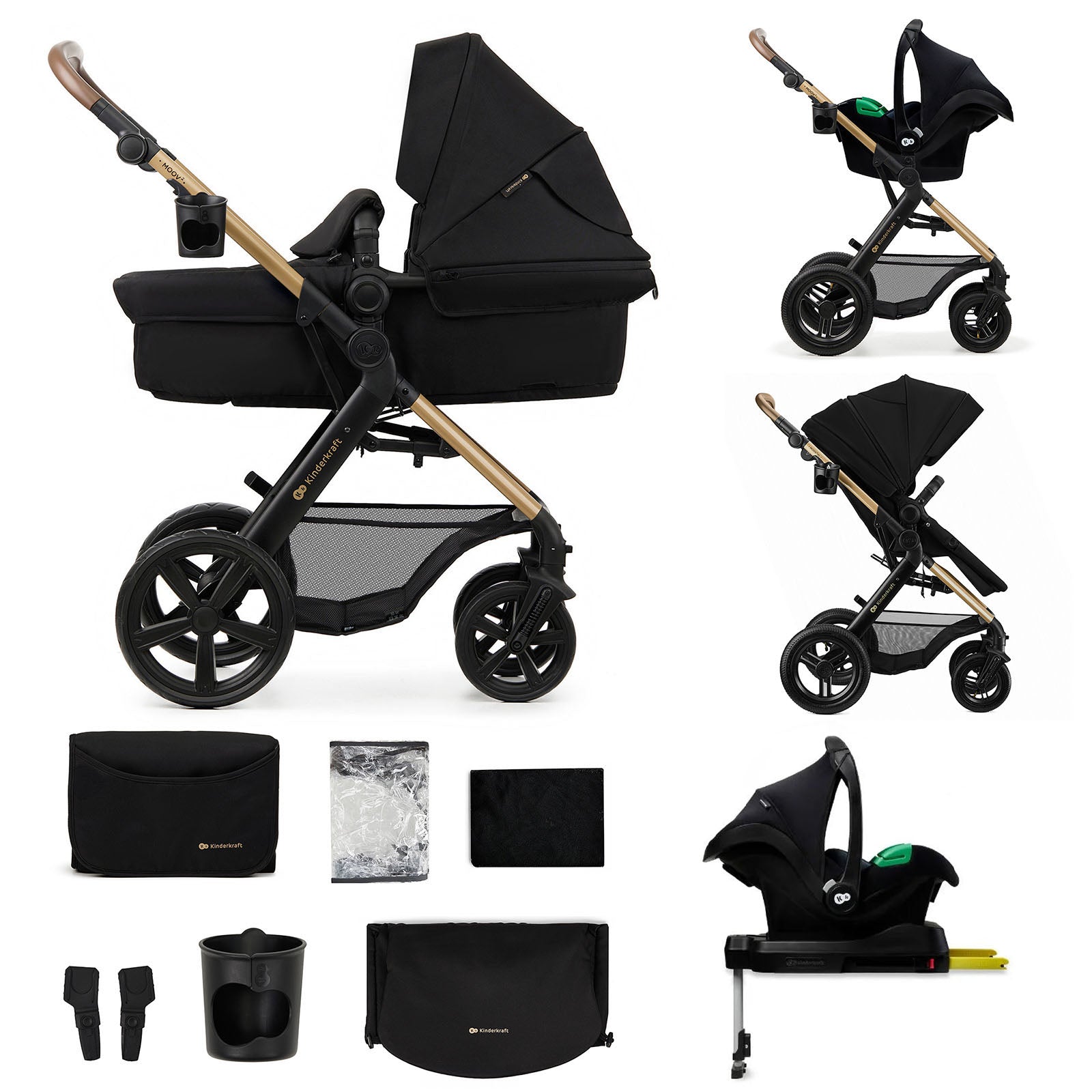 Travel System Moov 2 XL 3 en 1 + Base Isofix
