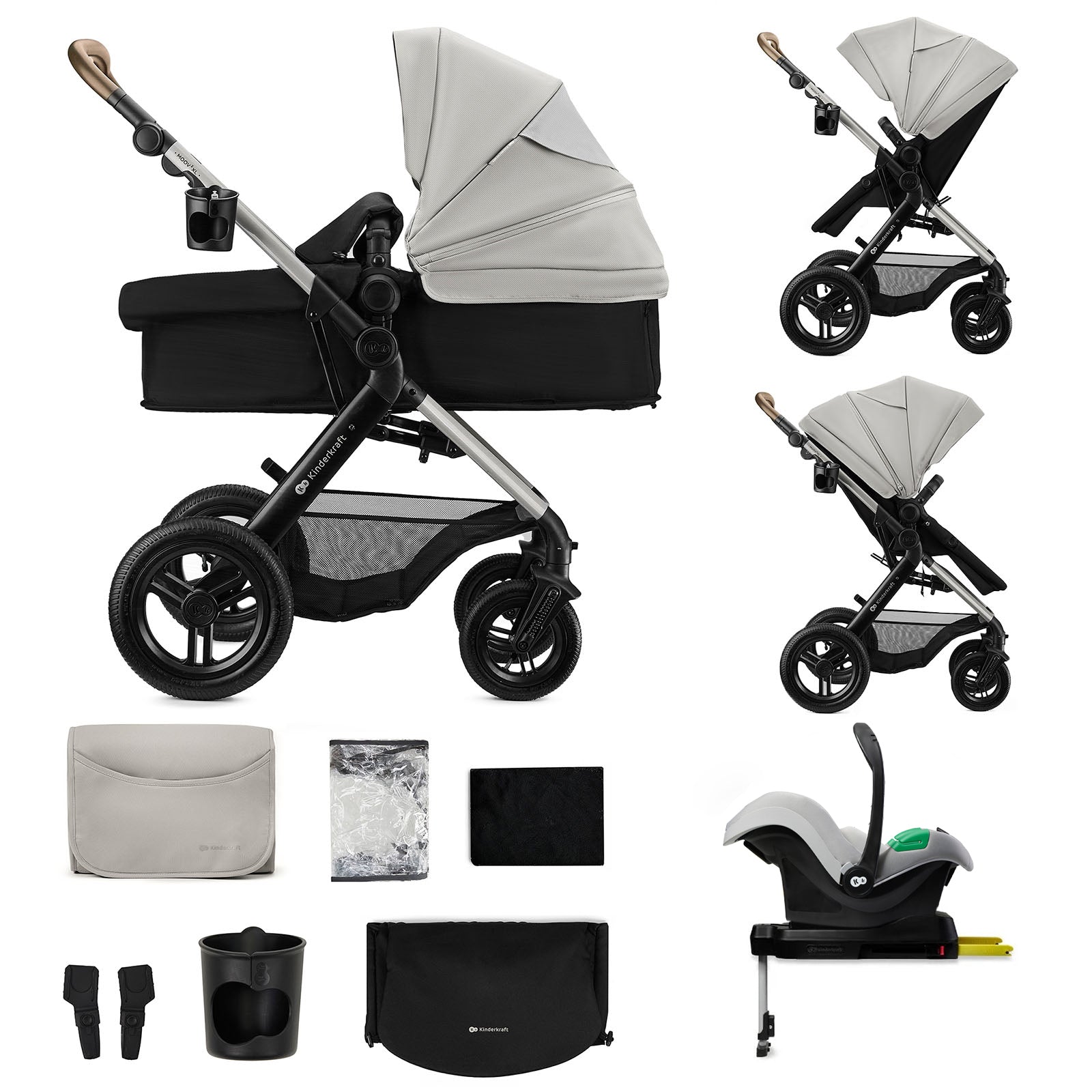 Travel System Moov 2 XL 3 en 1 + Base Isofix