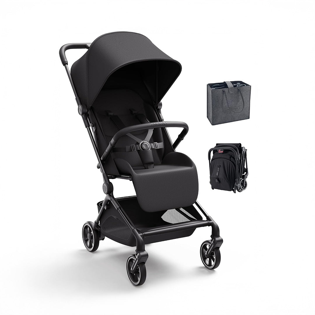Coche de paseo compacto TuckGo Momcozy negro