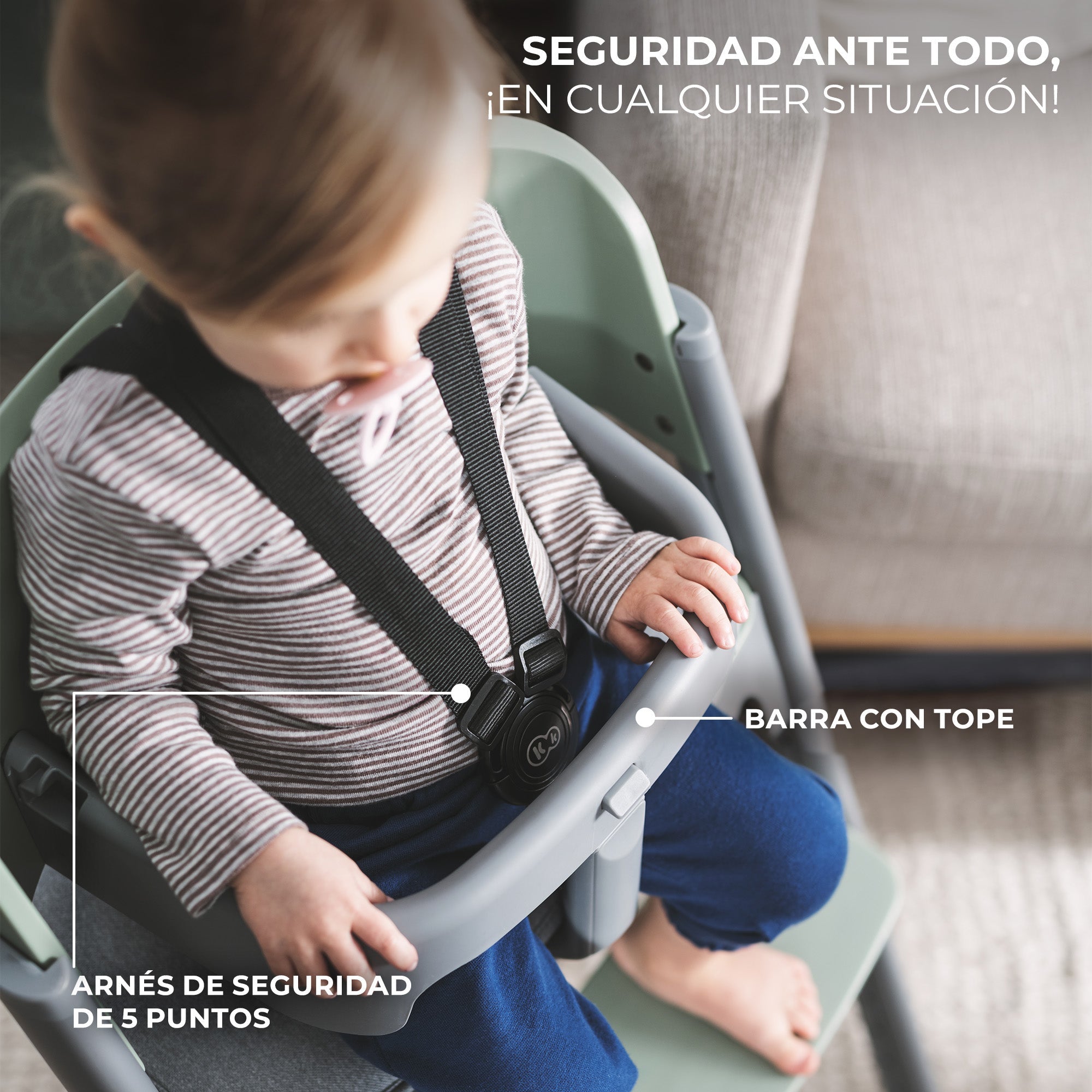 Silla de comer evolutiva LIVY 4 en 1 Wood + Calmee