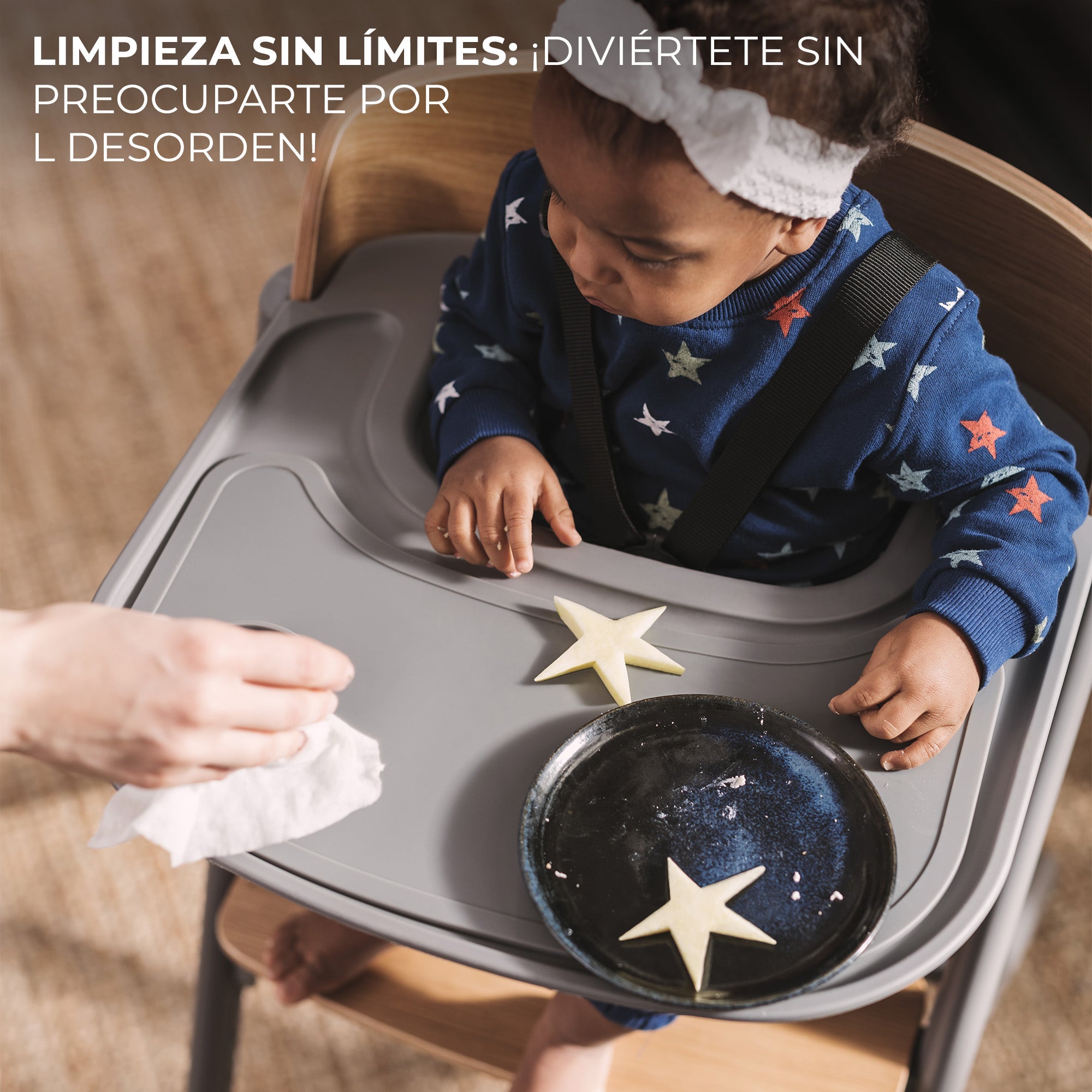 Silla de comer evolutiva LIVY 4 en 1 Wood + Calmee