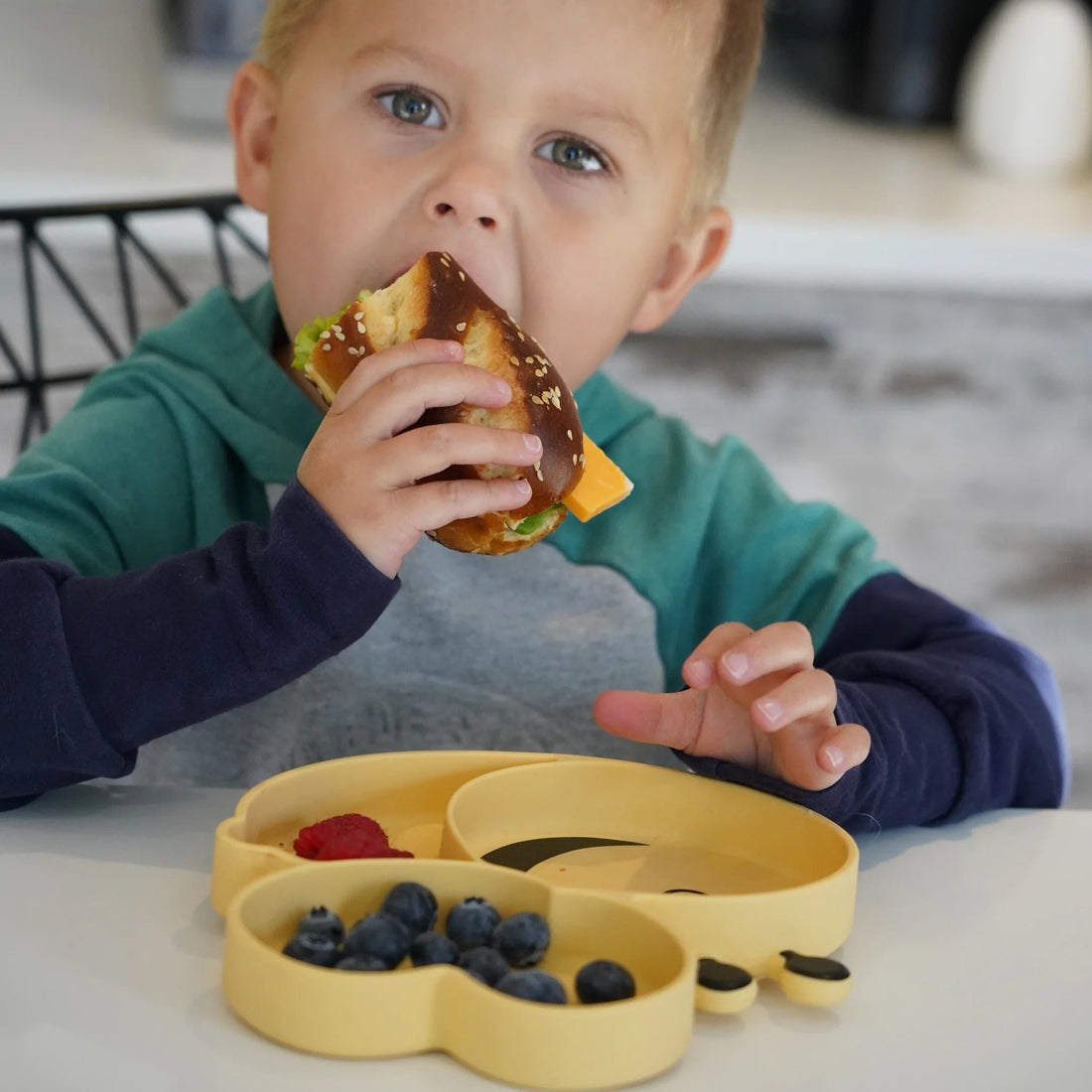 Plato de silicona con succión Abeja