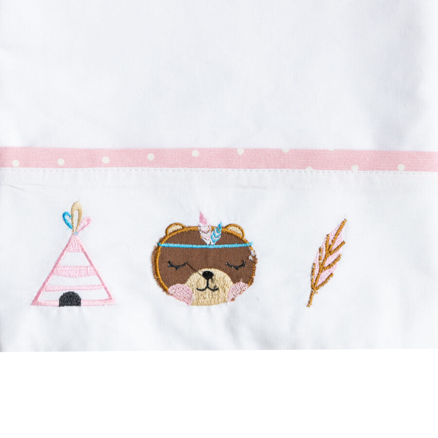 Juego de Sábanas bordadas Cuna Moises