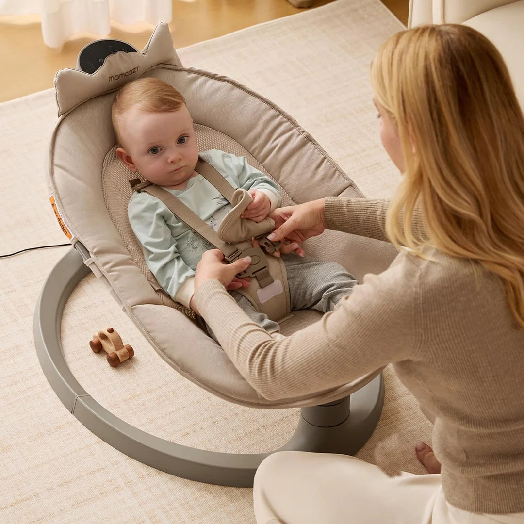 Mecedora Eléctrica Momcozy 2 en 1 Columpio Convertible