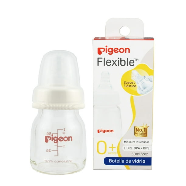 Mamadera vidrio Flexible 50 ml Pigeon