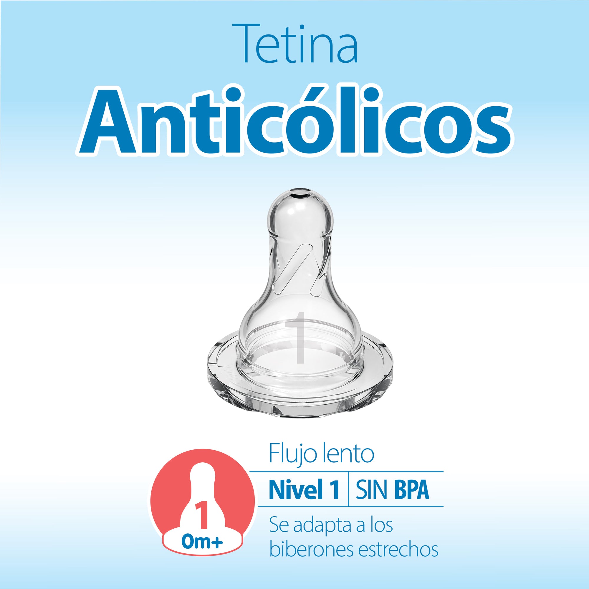 Tetina Anticólico Estándar 2UN 0M+ (Recién Nacido)