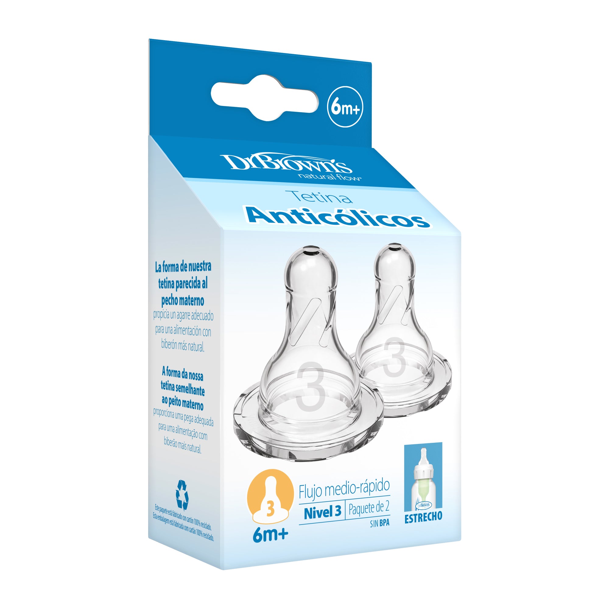 Tetina Anticólico Estándar 2UN 6M+
