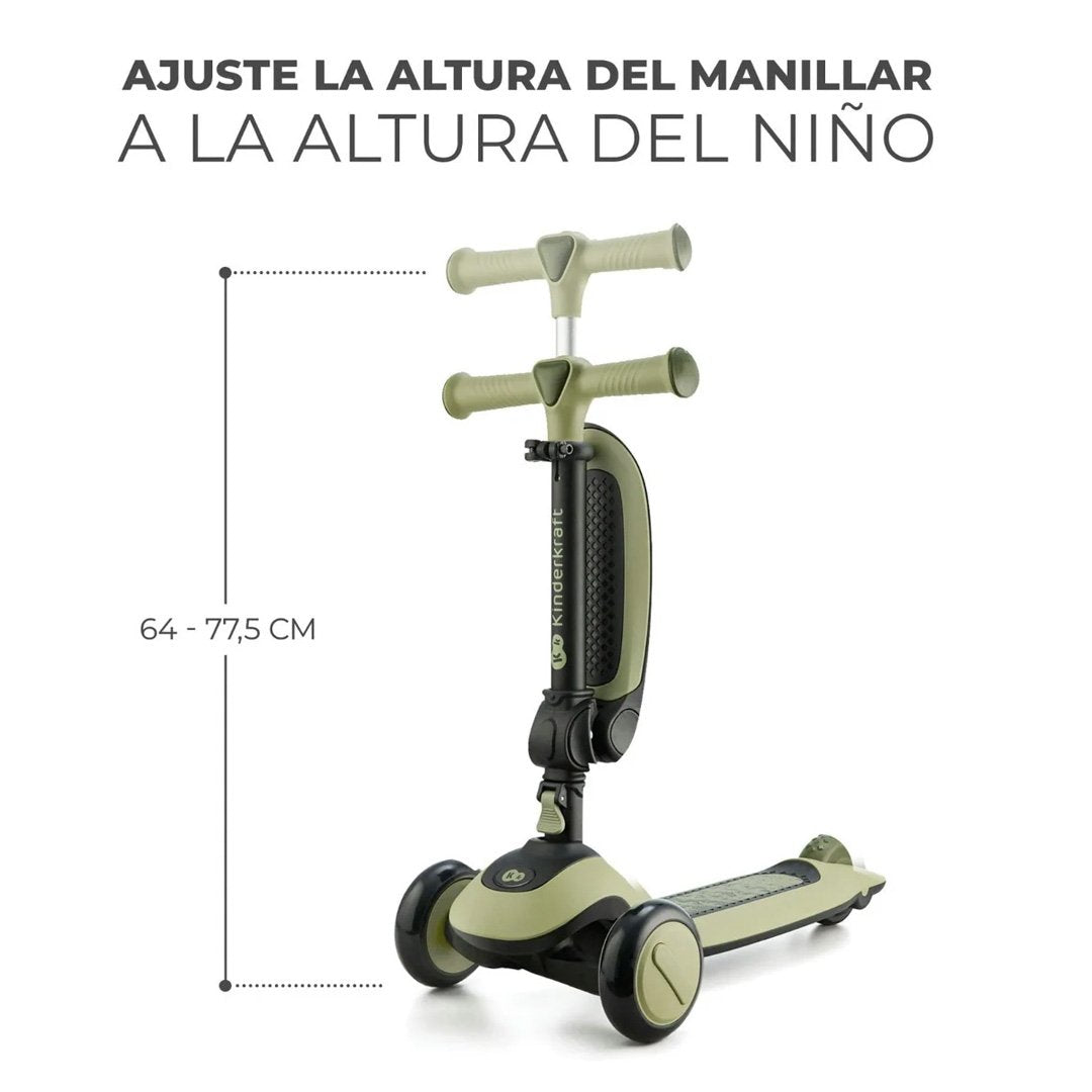 Triciclo Monopatin 2 en 1 Halley Stone White