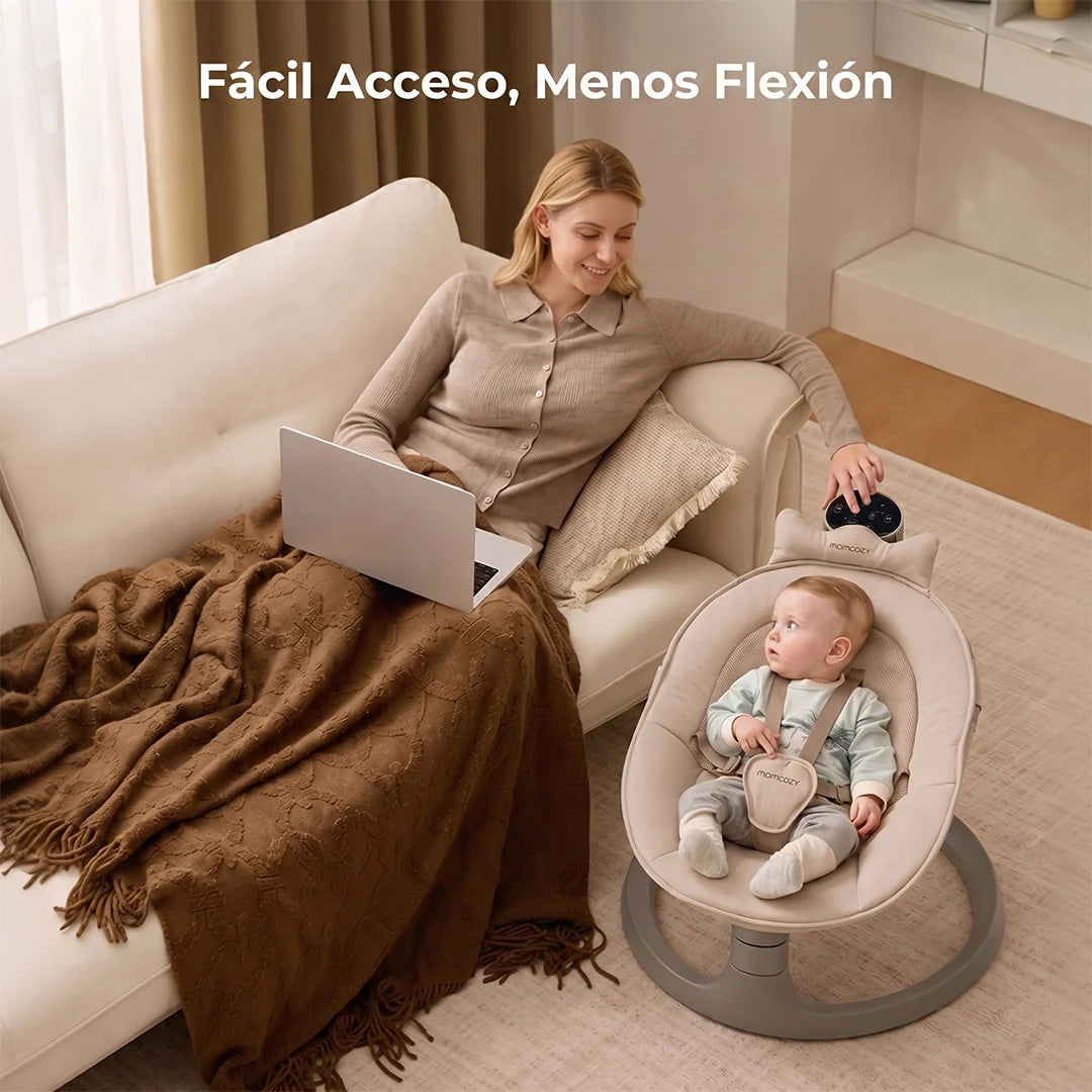 Mecedora Eléctrica Momcozy 2 en 1 Columpio Convertible