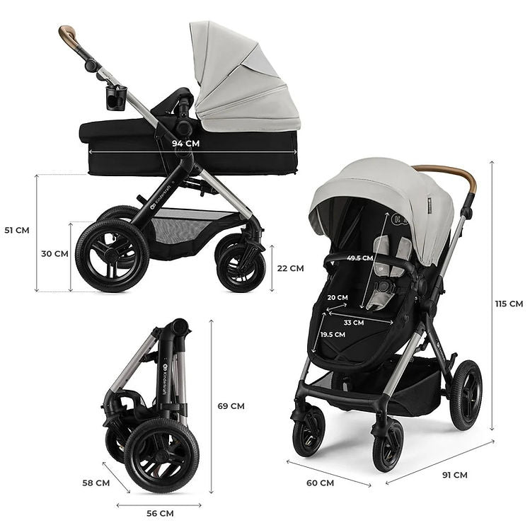 Travel System Moov 2 XL 3 en 1 + Base Isofix