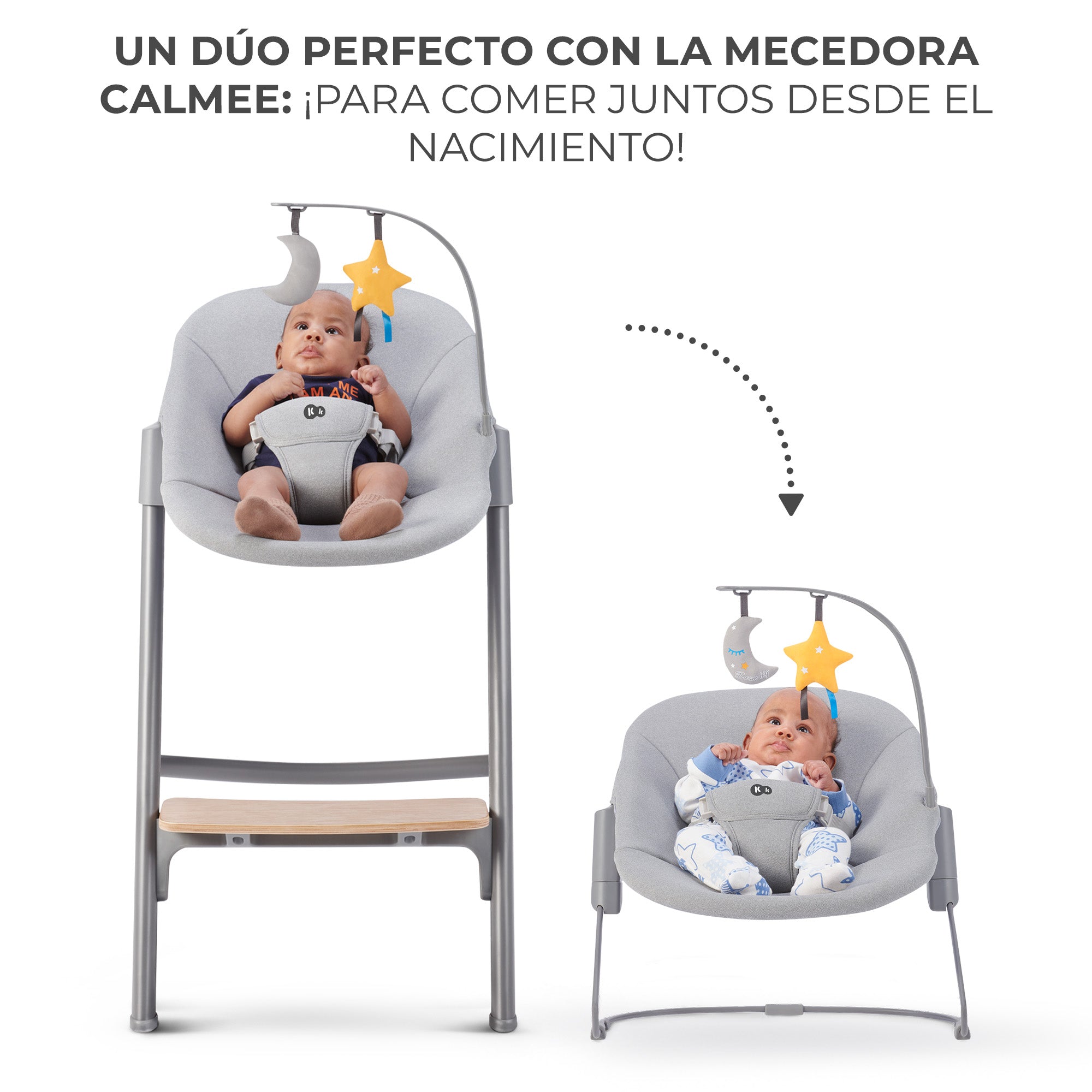 Silla de comer evolutiva LIVY 4 en 1 Wood + Calmee