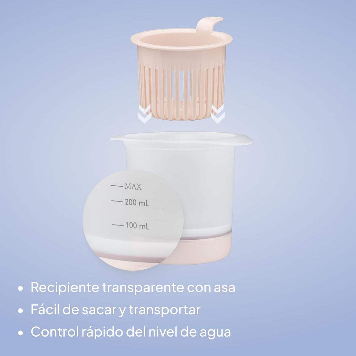 Calentador y Esterilizador de Mamaderas Beige Latte Thermup 4.0 Lionelo
