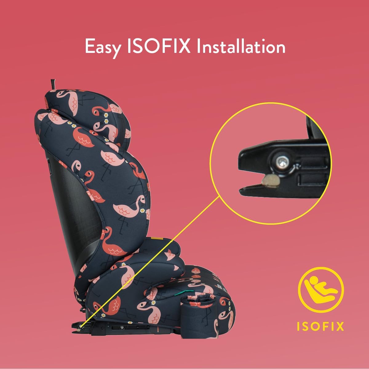 Silla de Auto Ninja I Size Pretty Flamingo