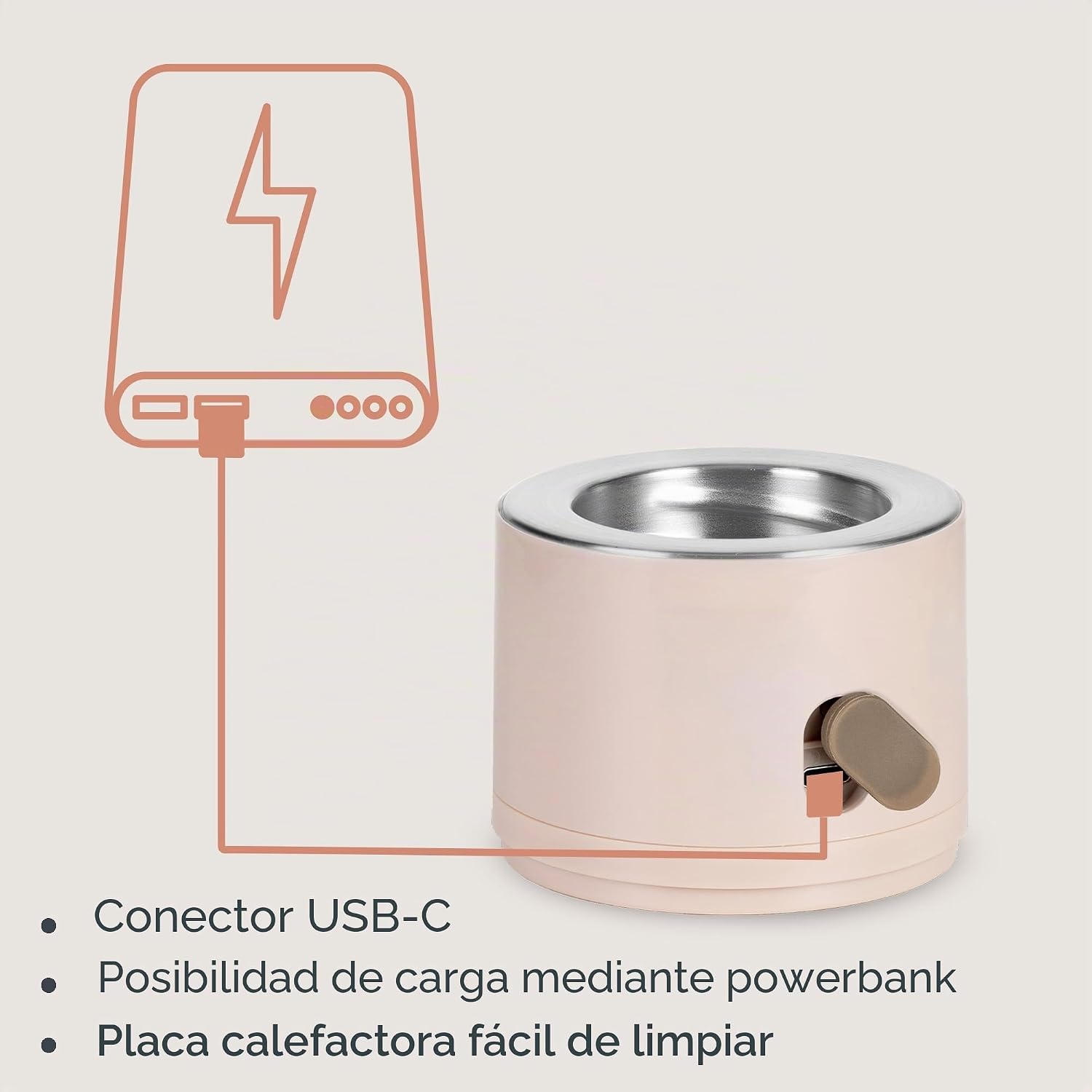 Calentador de Mmaderas Portatil  e Inalambrico THerump Swift Lionelo