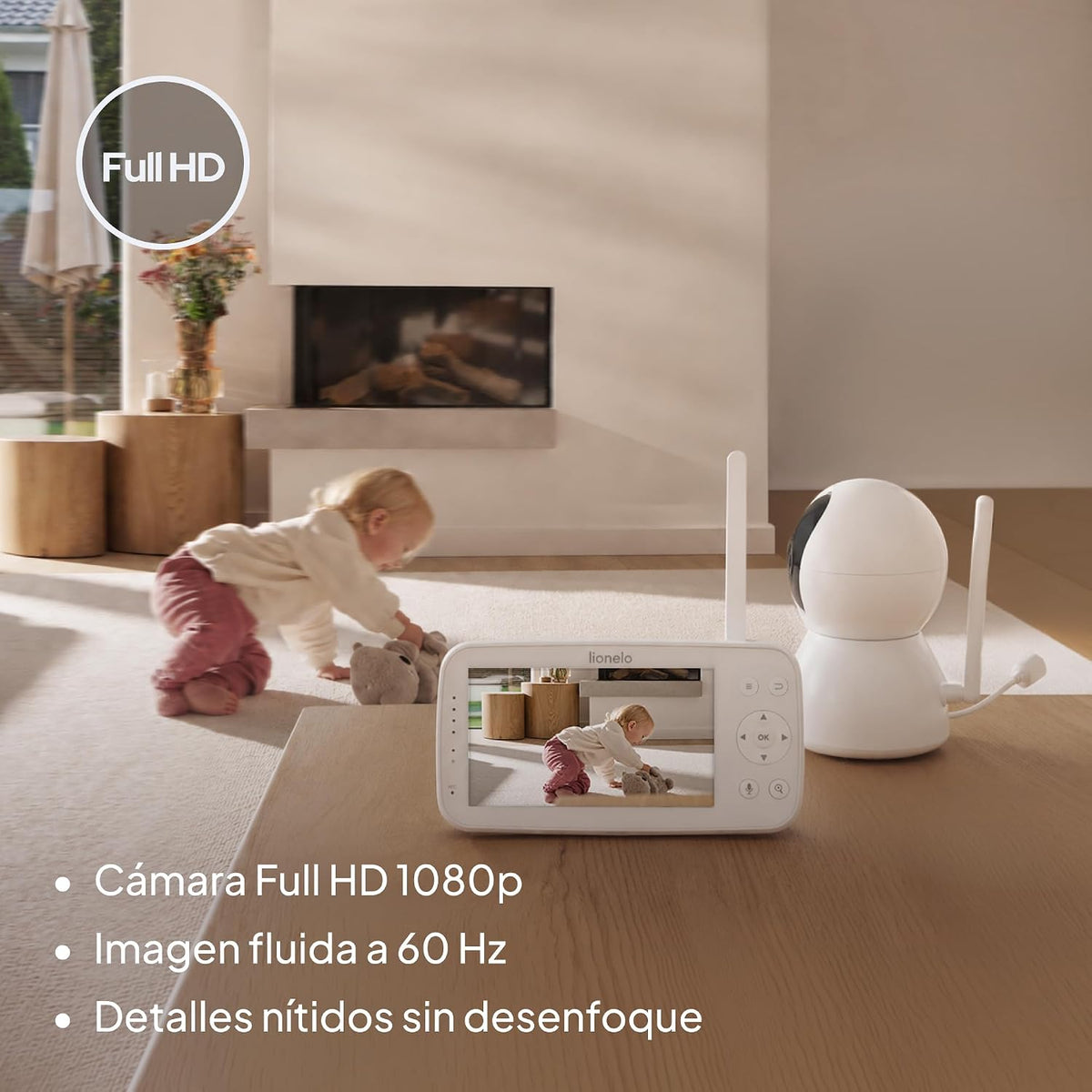 Monitor Babyline 8.4 Cámara Vigilancia Bebés con Cámara 5”