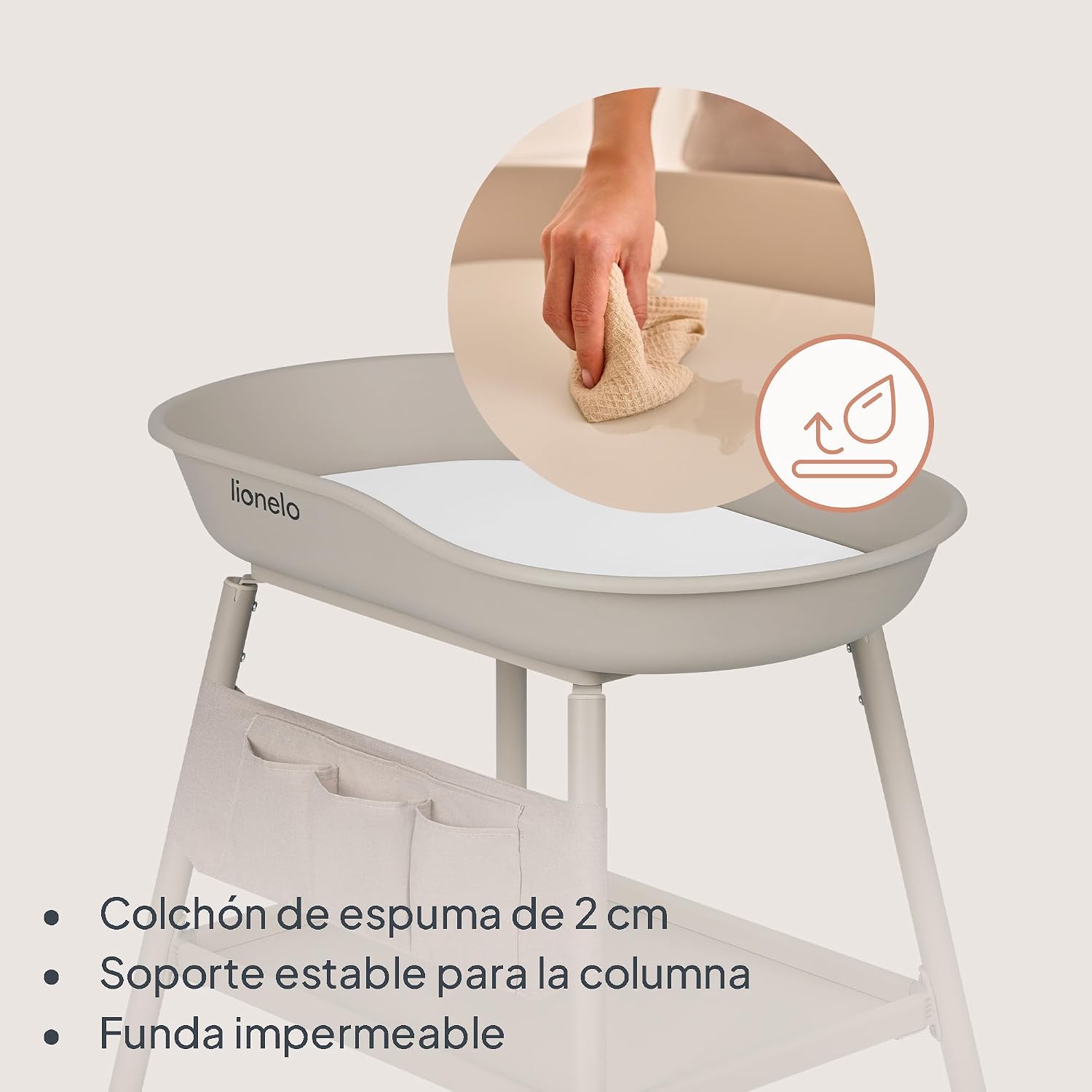Mudador Acolchado Transportable Rosie