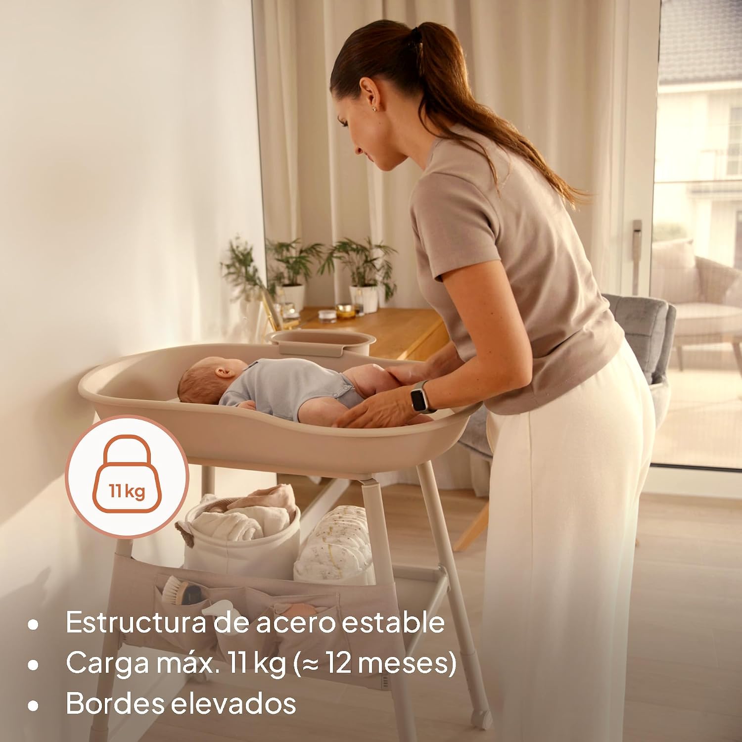 Mudador Acolchado Transportable Rosie