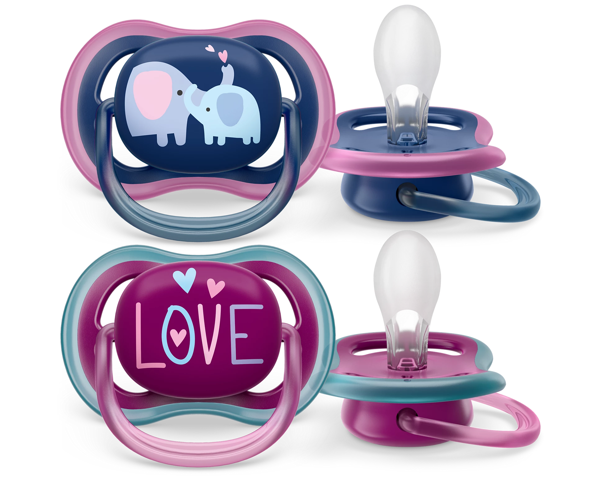 Set 2 Chupetes Philips Avent Ultra Air 18m+