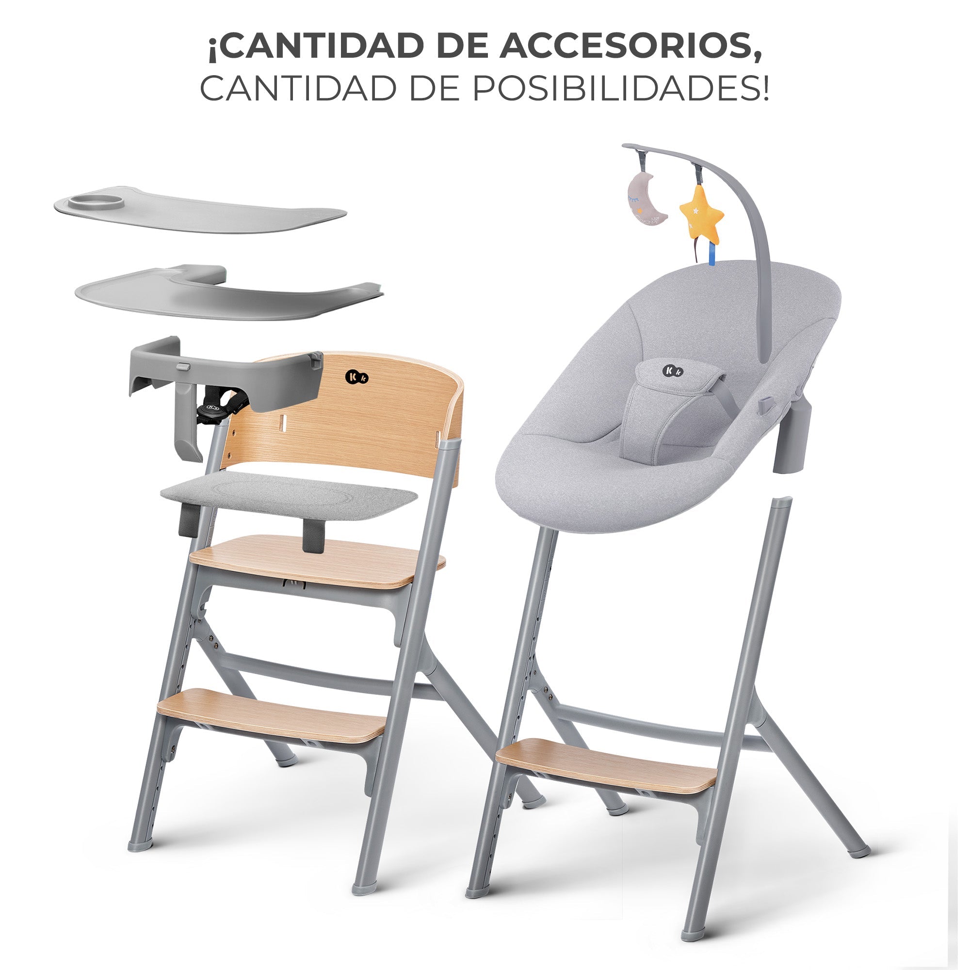 Silla de comer evolutiva LIVY 4 en 1 Wood + Calmee