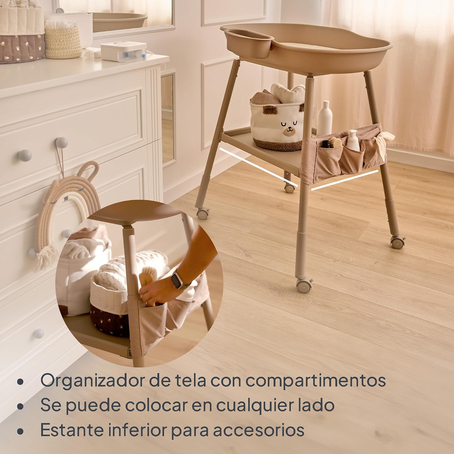 Mudador Acolchado Transportable Rosie