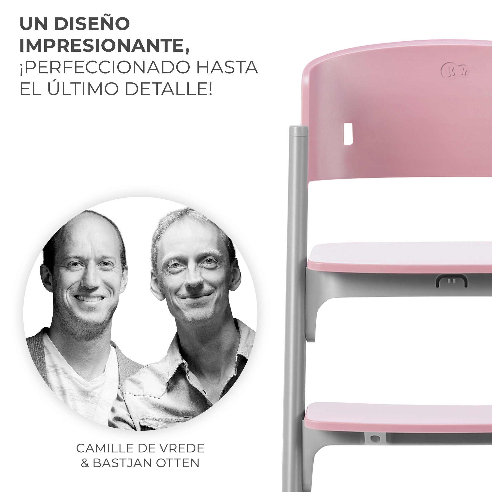Silla de comer evolutiva LIVY 4 en 1 Pink + Calmee