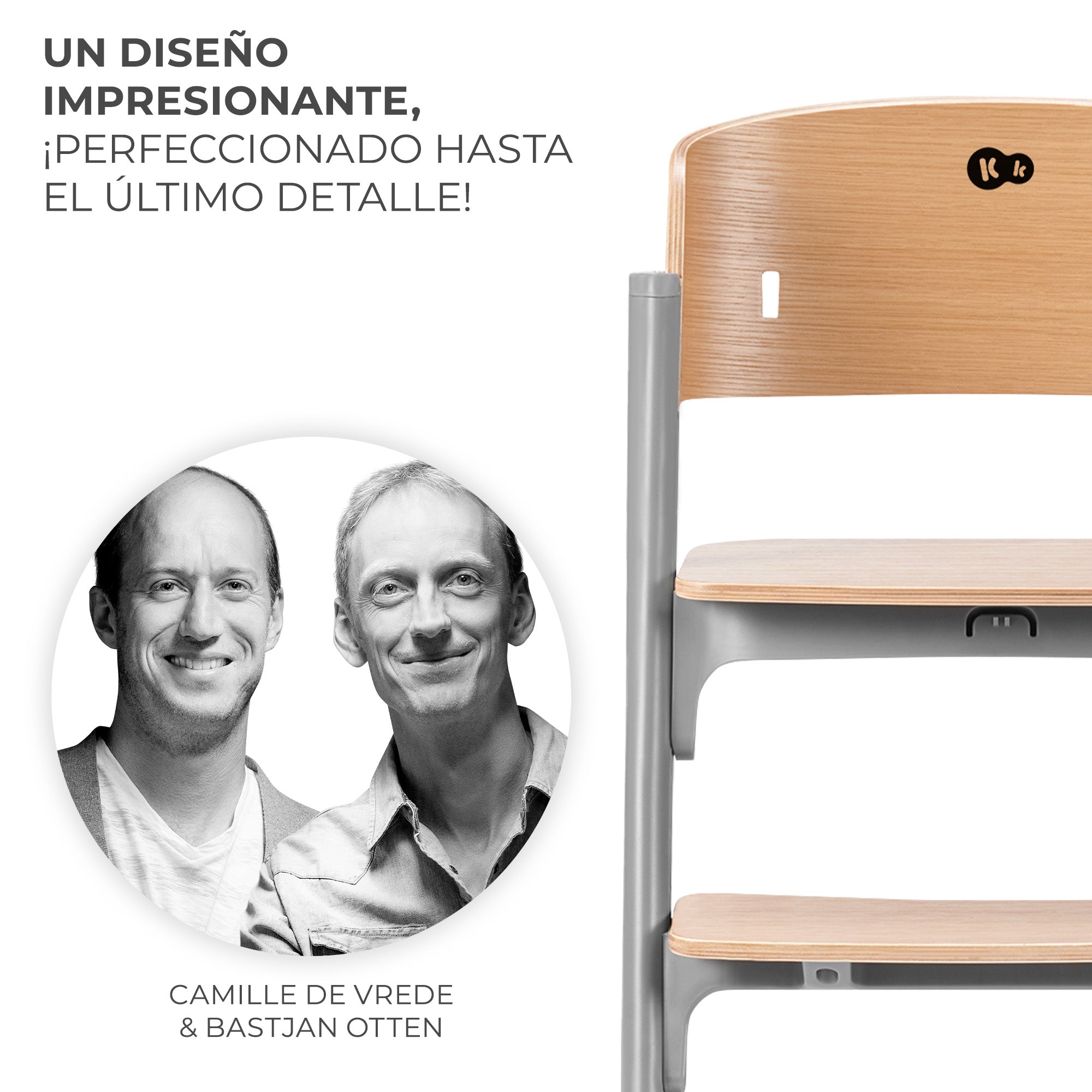 Silla de comer evolutiva LIVY 4 en 1 Wood + Calmee