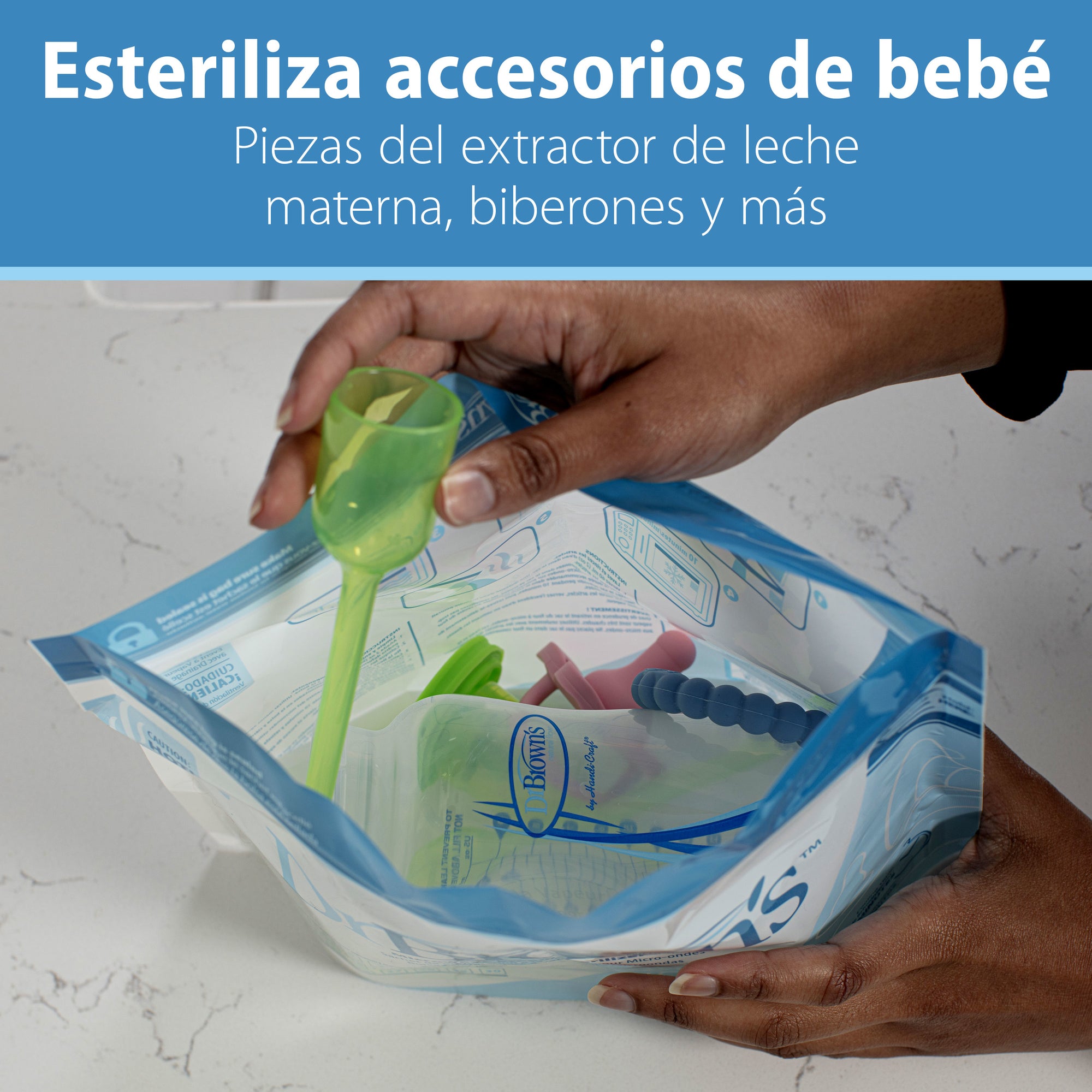 Bolsas para Esterilizar al Microondas 5UN (uso hasta 20/30 veces)