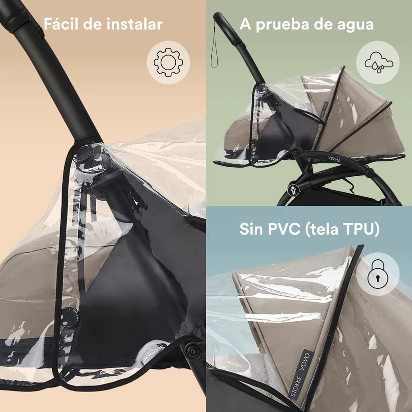 Protector Lluvia para Newborn Pack 0+ para Coche Ultracompacto Stokke  YOYO  Stokke