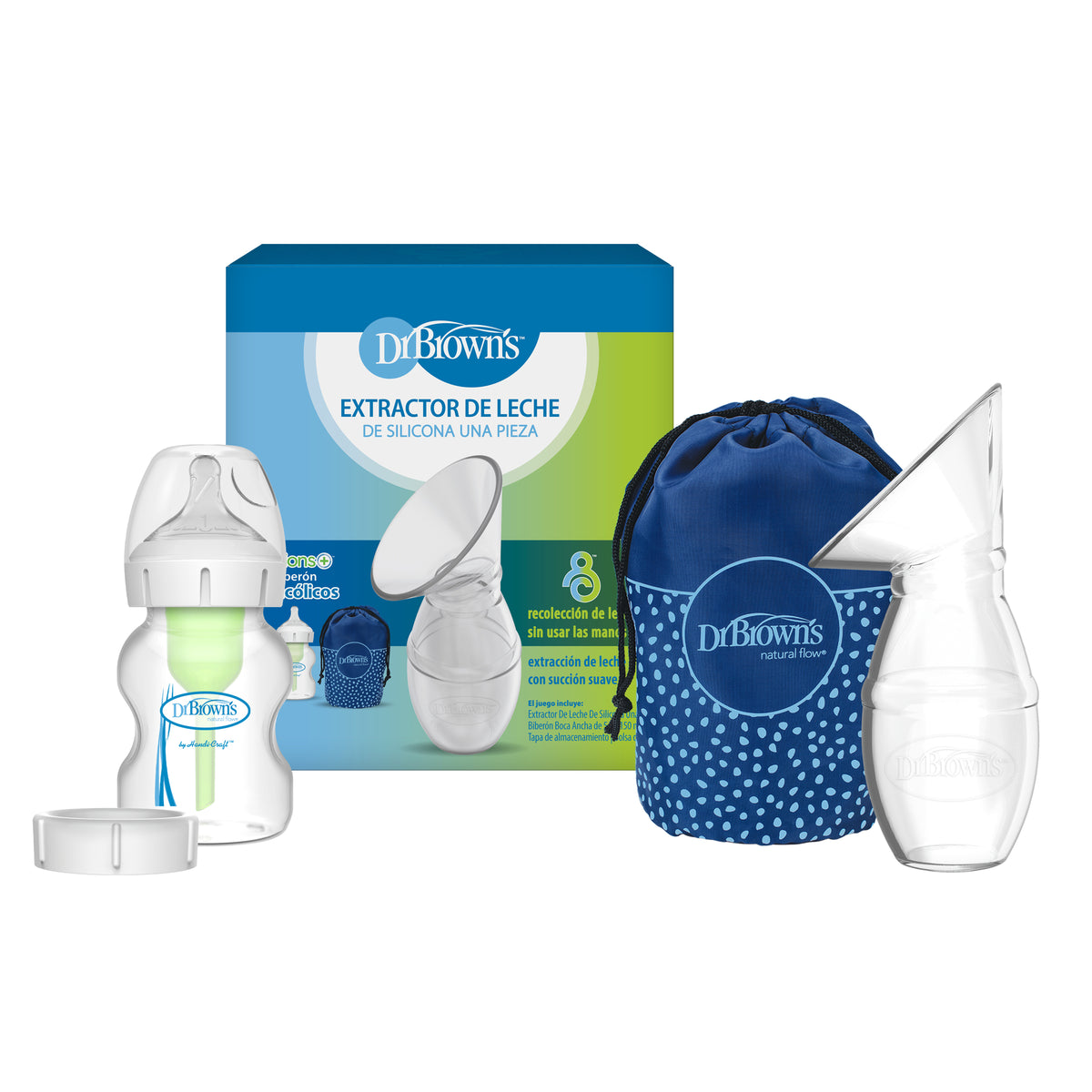 Extractor de Leche Manual 1 Pieza con Mam Boca Ancha 150ml (con bolso)