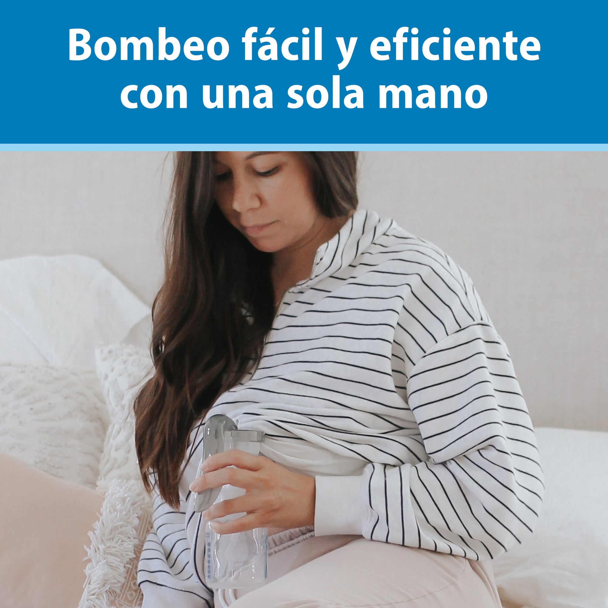 Extractor de Leche Manual con copa de silicona SoftShape™ (25mm), y Mam Boca Ancha 150ml