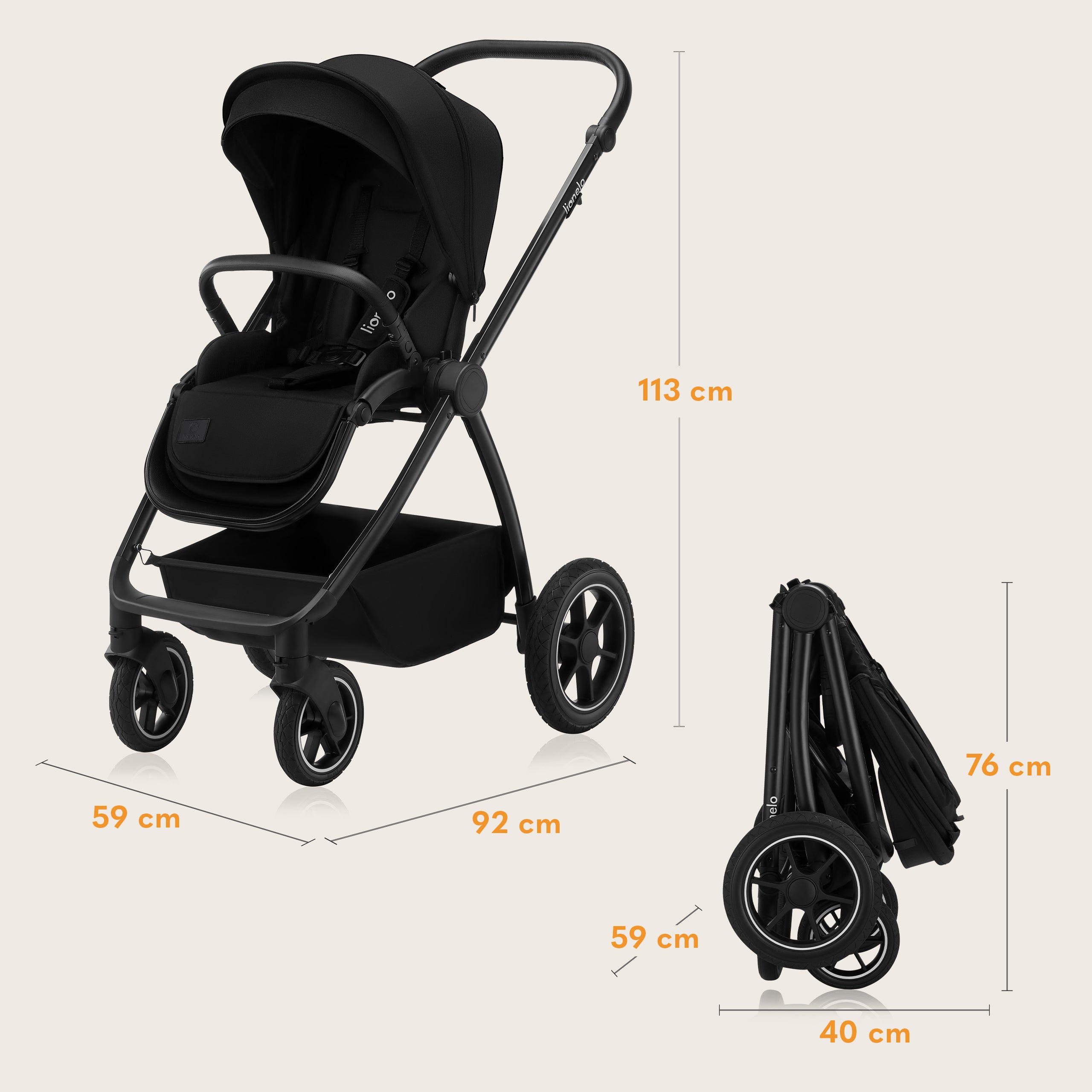 Coche Travel System 3 en 1 Meril
