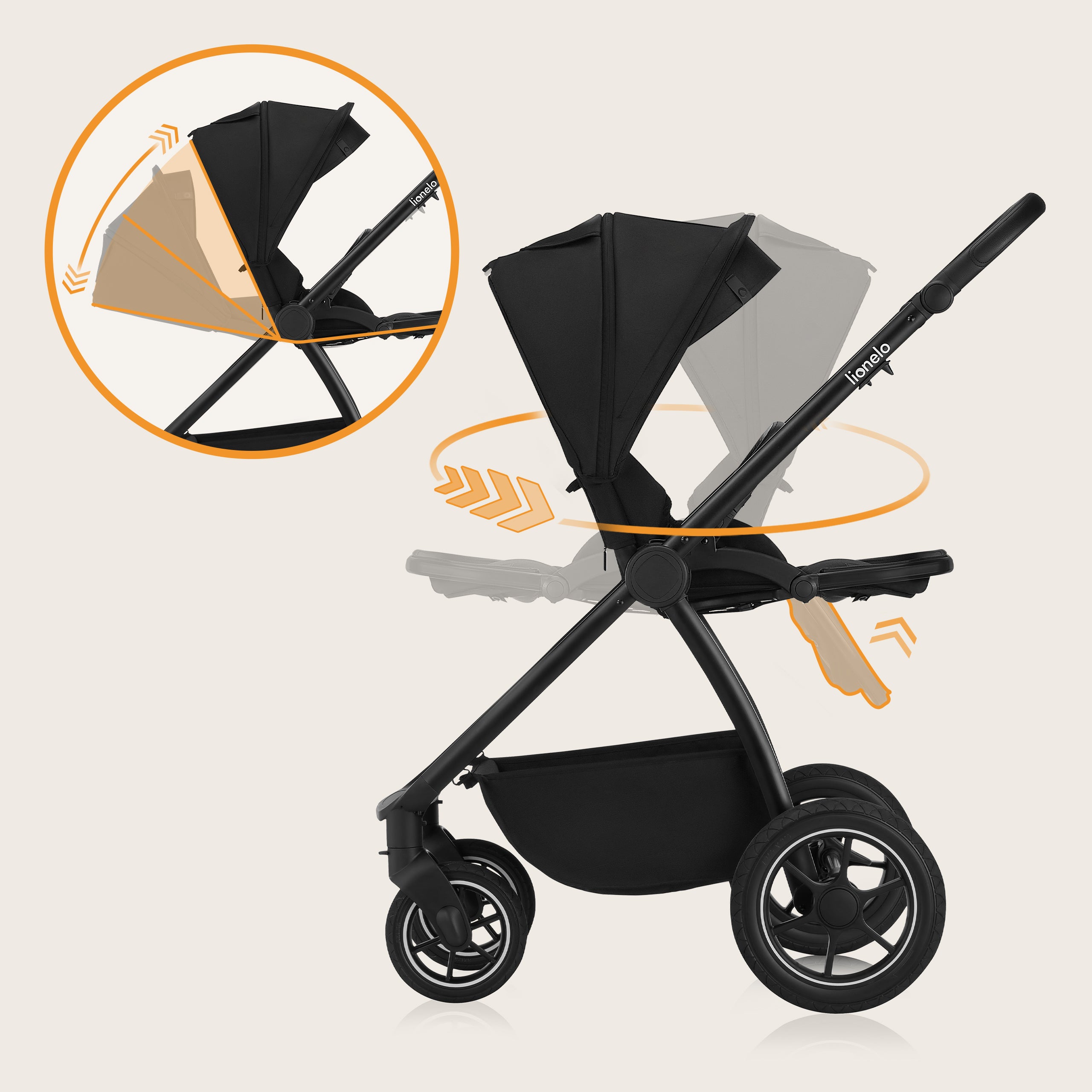 Coche Travel System 3 en 1 Meril