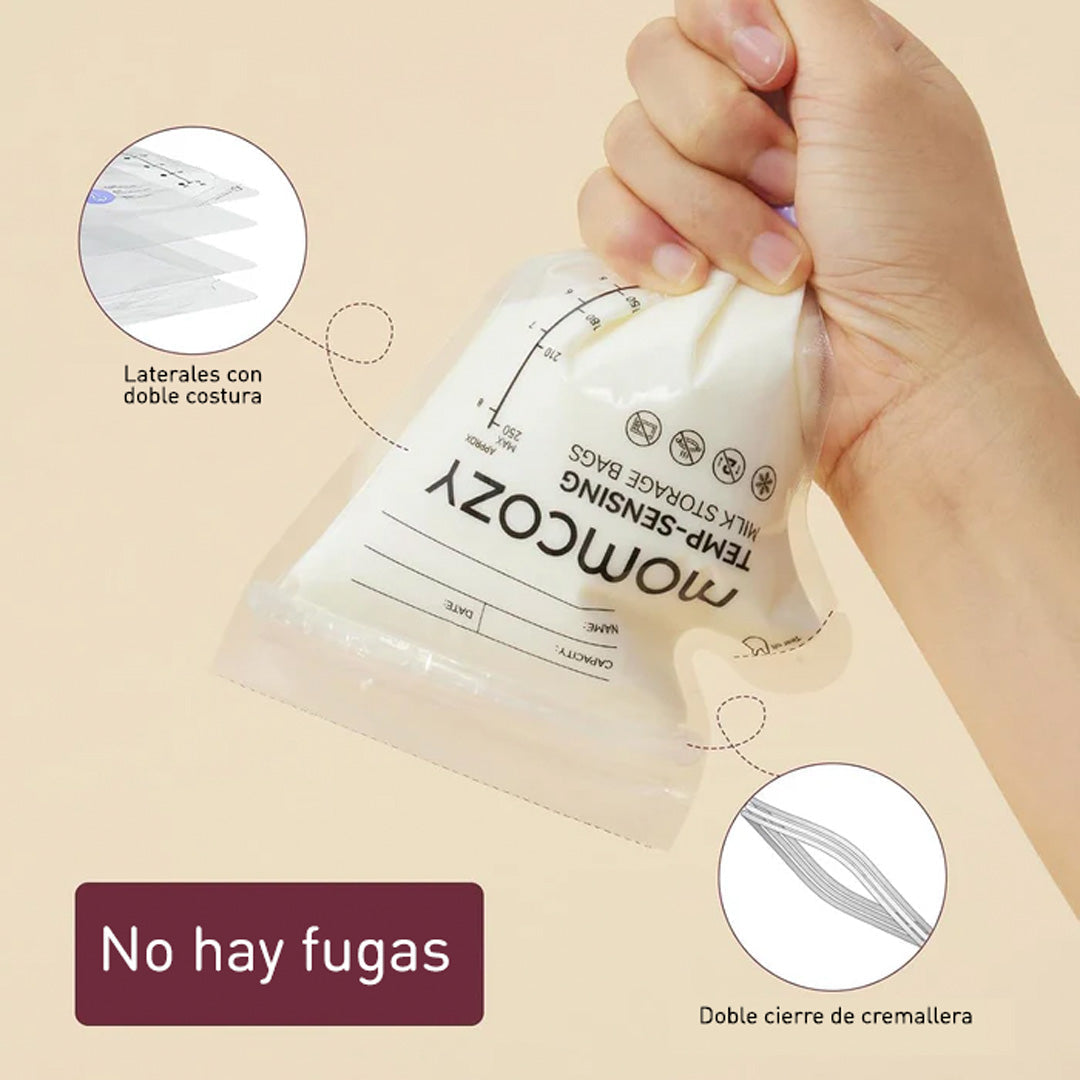 Bolsas para Almacenar Leche Materna con Boquilla x 60uds