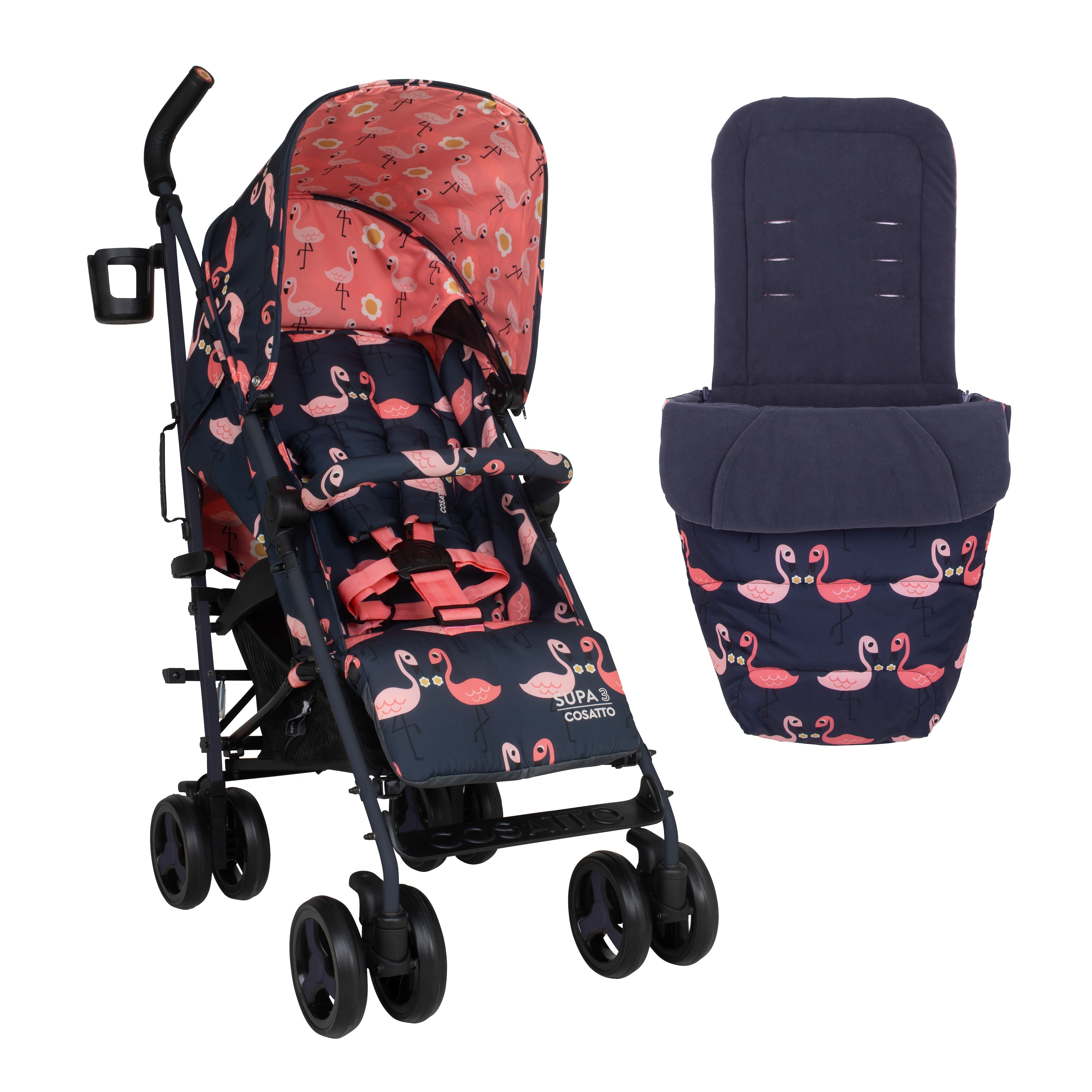 Coche Supa 3 Pretty Flamingo Cosatto