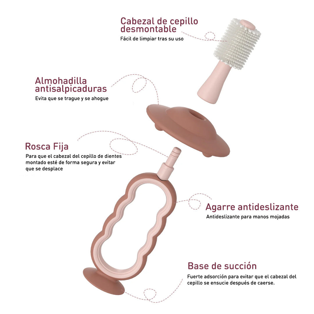 Cepillo Dental de Silicona para Bebé