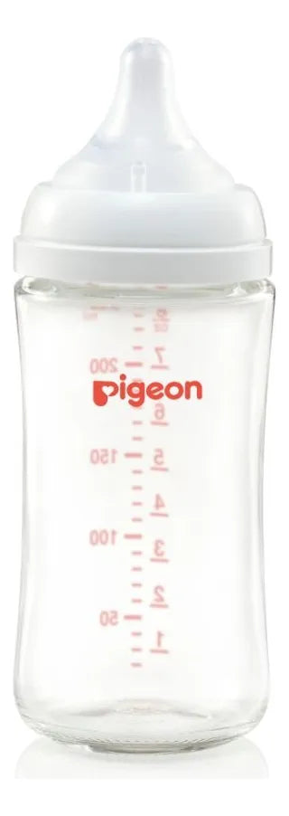 Mamadera De Vidrio Softouch 240ml Boca Ancha