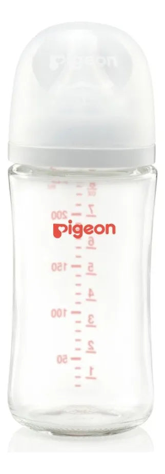 Mamadera De Vidrio Softouch 240ml Boca Ancha