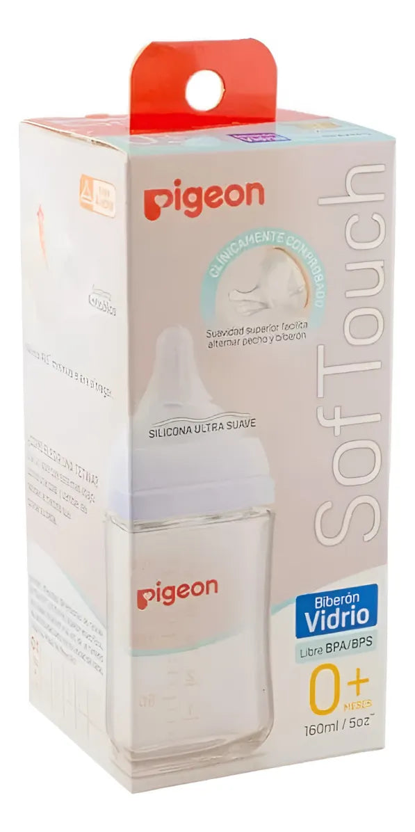 Mamadera Pigeon Softouch Vidrio 160ml