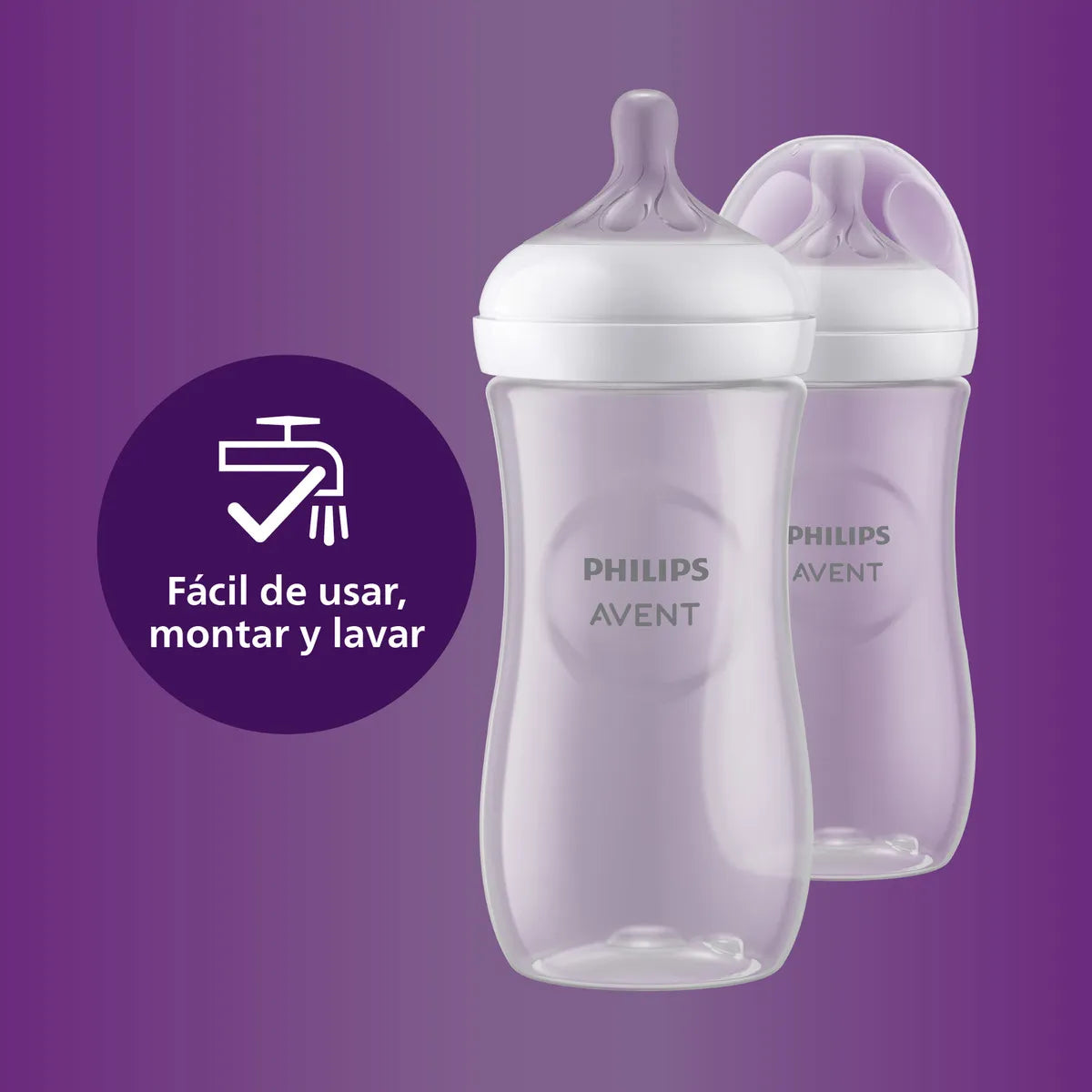 Pack 2 mamaderas Natural Response 330 ml