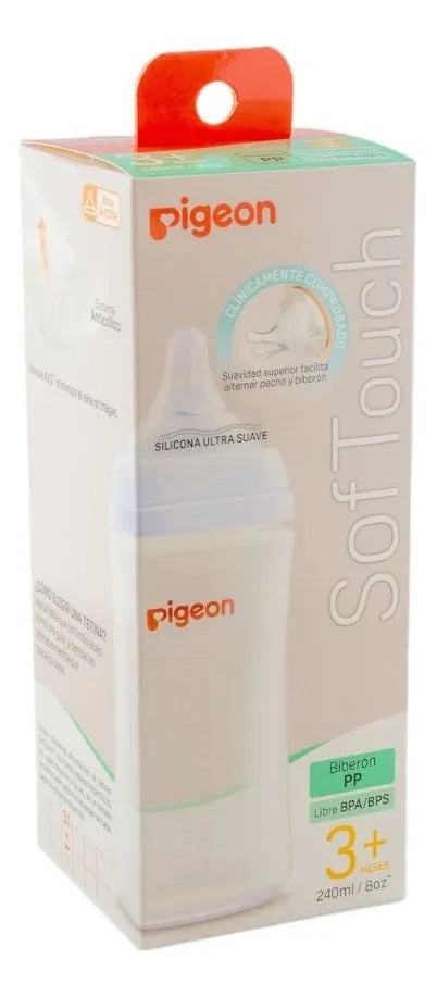 Mamadera boca ancha plástico 240 ml