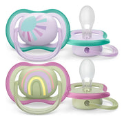 Set 2 chupetes Chupete Ultra Air Philips Avent 0-6 Meses