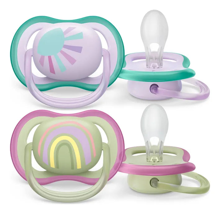 Set 2 chupetes Chupete Ultra Air Philips Avent 0-6 Meses