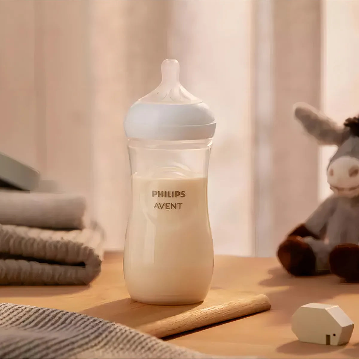 Mamadera Natural Response 330ml Traslucida