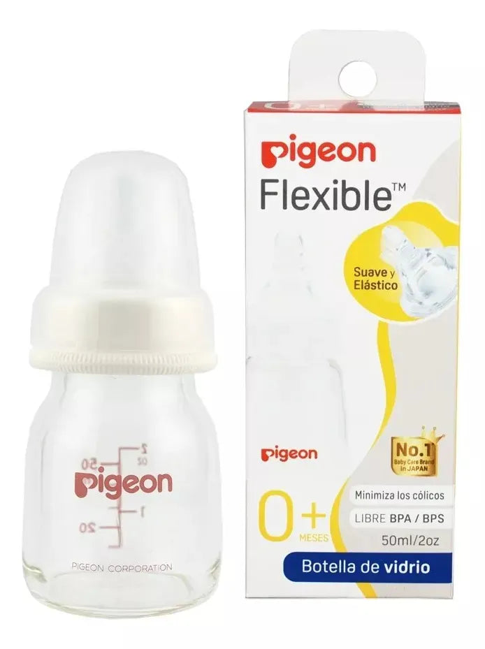 Mamadera vidrio Flexible 50 ml Pigeon