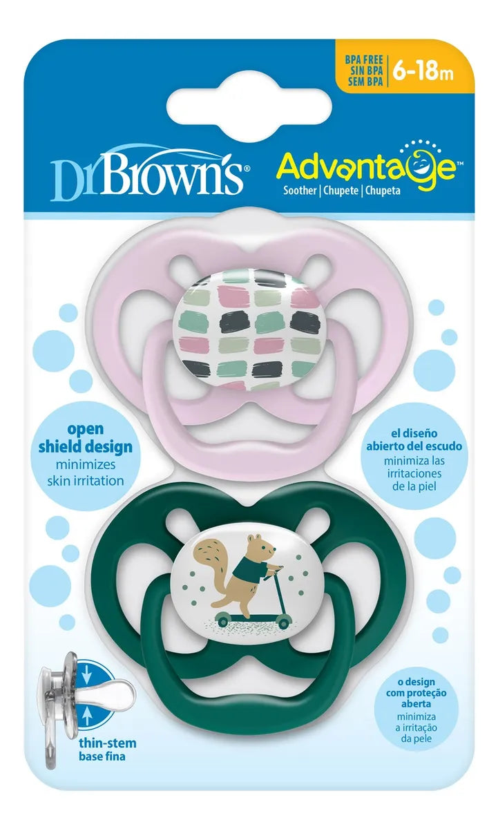 Chupete Advantage 6-18M 2UN