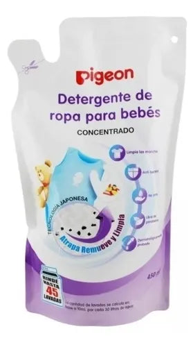 Detergente de ropa para bebes 450 ml Recarga PIGEON