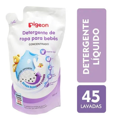 Detergente de ropa para bebes 450 ml Recarga PIGEON