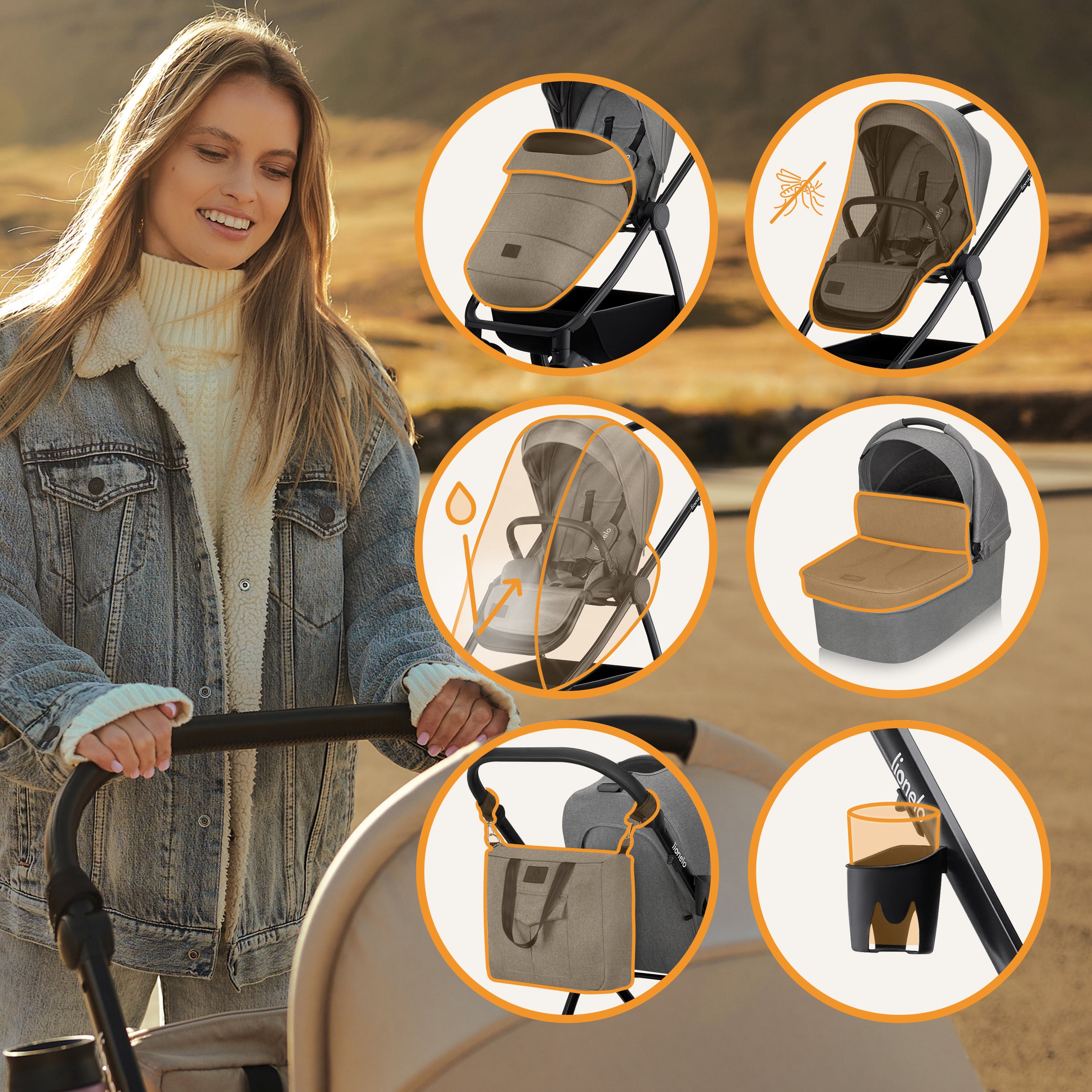 Coche Travel System 3 en 1 Meril