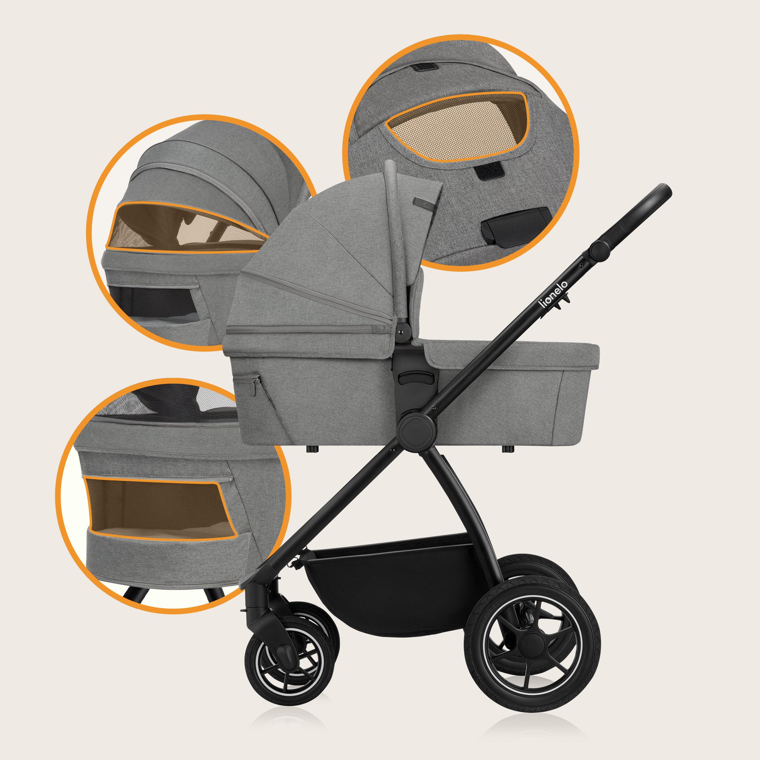 Coche Travel System 3 en 1 Meril