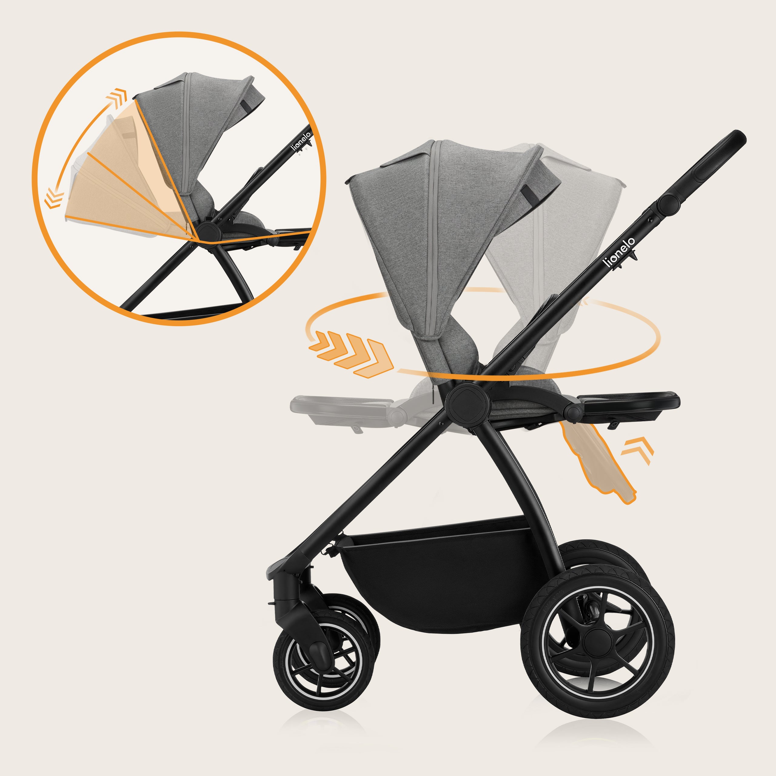 Coche Travel System 3 en 1 Meril